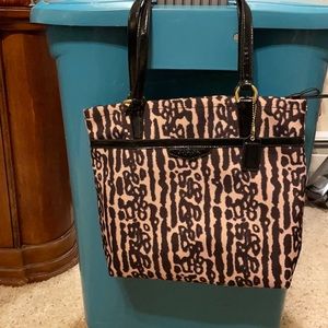 Coach animal print bag, like new